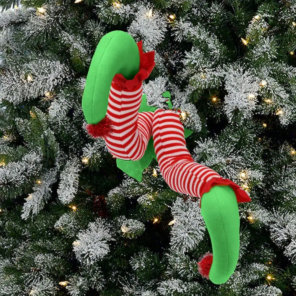 Dekoratyvinis ilgalaikį Kalėdų Eglutės Ornamentu Senelio Elfas Kojos Festivalio