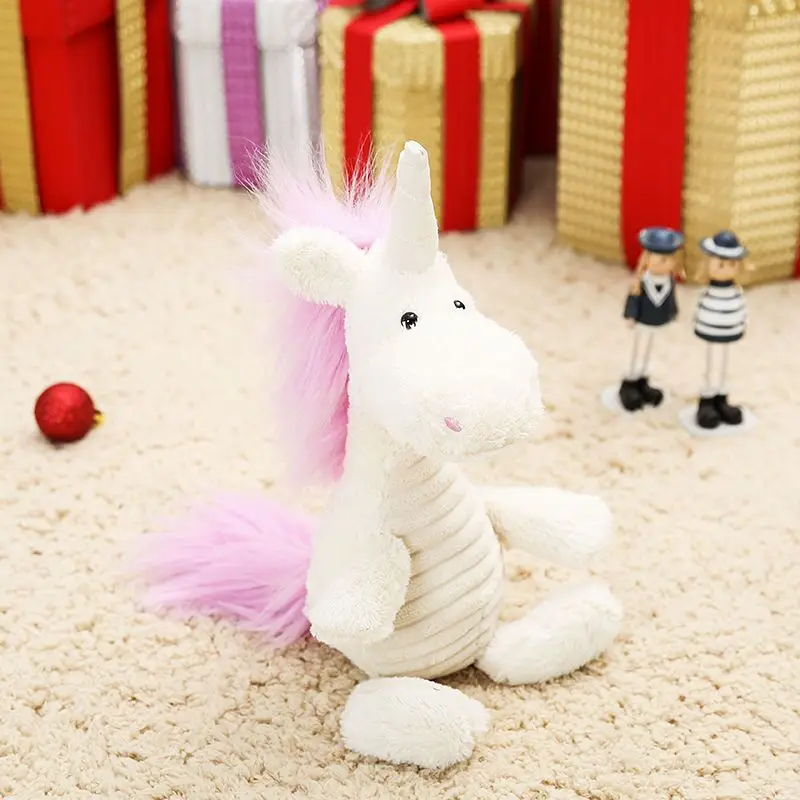 naujas baltas pliušinis vienaragis žaislas mielas vienaragis lėlės dovana, apie 28cm