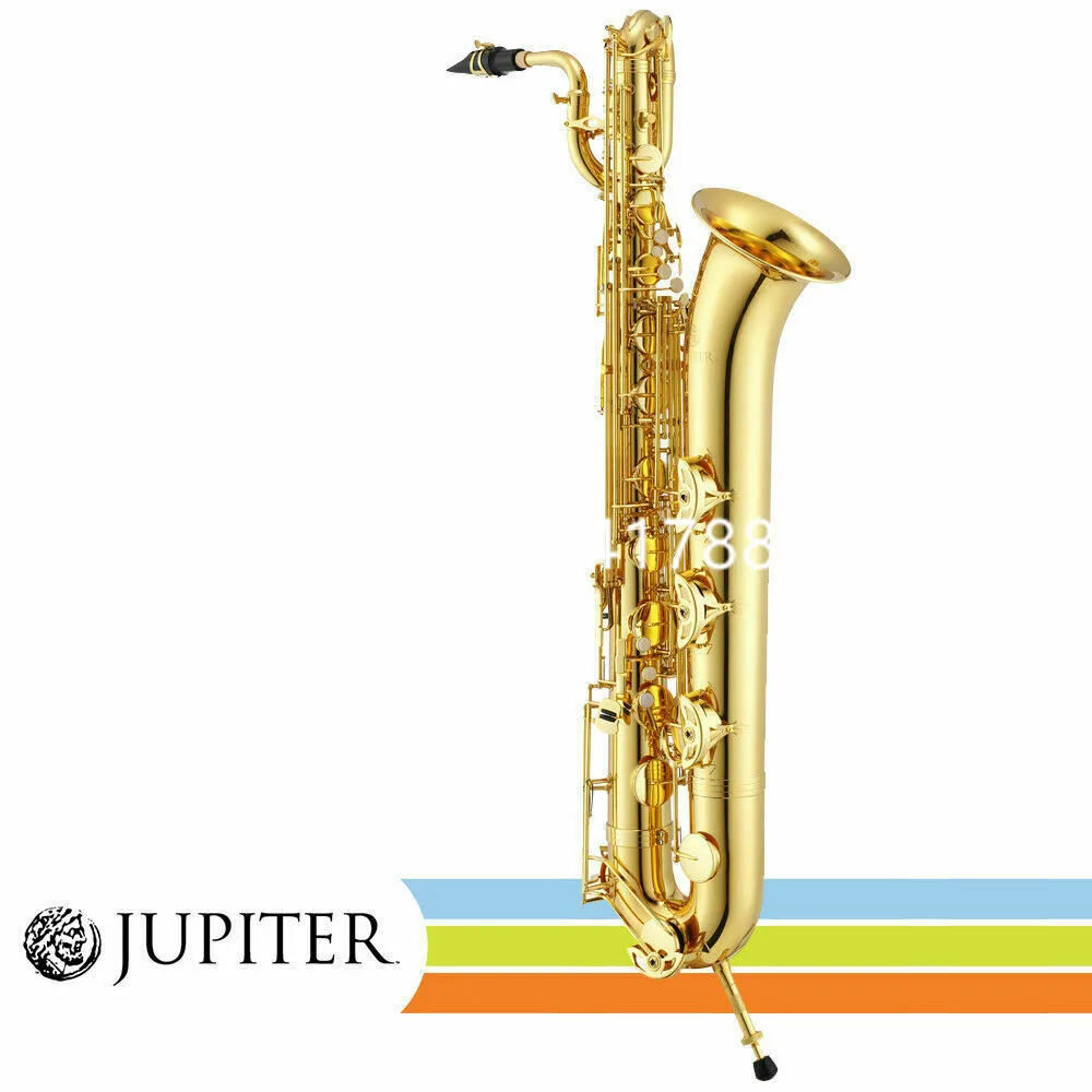 Jupiteris E Butas JBS-1000 Baritonas Saksofonas Aukso Lakuotas Tarptautinis muzikos instrumentas Su Byla Priedai Nemokamas Pristatymas