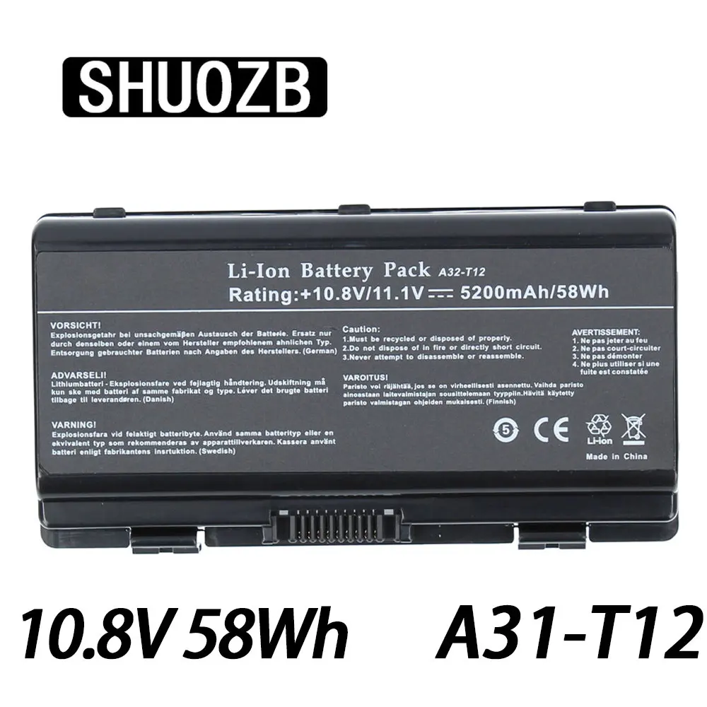 SHUOZB A32-X51 Nešiojamas Baterija Asus X51H X51L X51R X51RL X58 X58C X58L X58Le A31-T12 A32-T12 T12C T12Er T12Fg T12Jg T12Mg