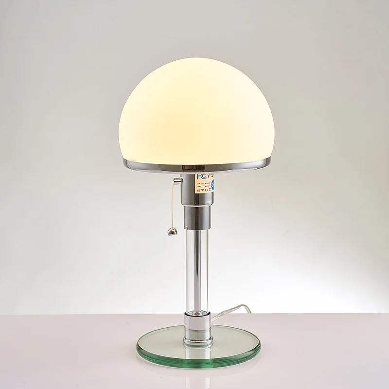 Šiuolaikinių LED Stalo Lempa Dizaineris Bauhaus Lempos Šiaurės Miegamojo Lovos Paprastas Stiklo Stalo Lempa Kambarį Šviesos Šviestuvas Apšvietimas