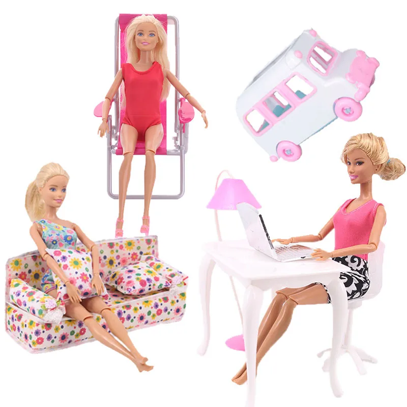 Naujas Lėlės-Priedai, Sofa-Recliner Už Barbies Uzpost Lėlės Namas Kambarį Dalyvauti Pokylių Mados Žaislai Kalėdų Dovana