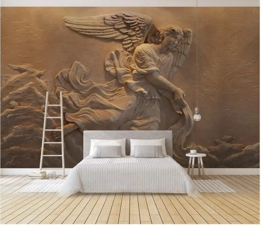3d sienų freskomis tapetai Europos paramos mitologinių simbolių angelas kambaryje namų dekoro užsakymą foto tapetai, sienų ir 3 d