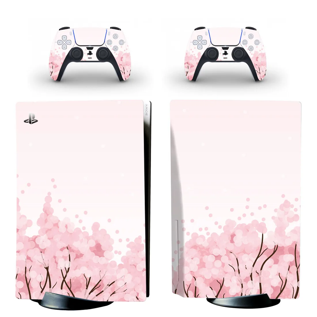 Sakura sakura PS5 Disko Odos Lipdukas Padengti 5 Playstation Konsolės Ir 2 Kontroleriai Vinilo Decal Apsauginis Disko Odos