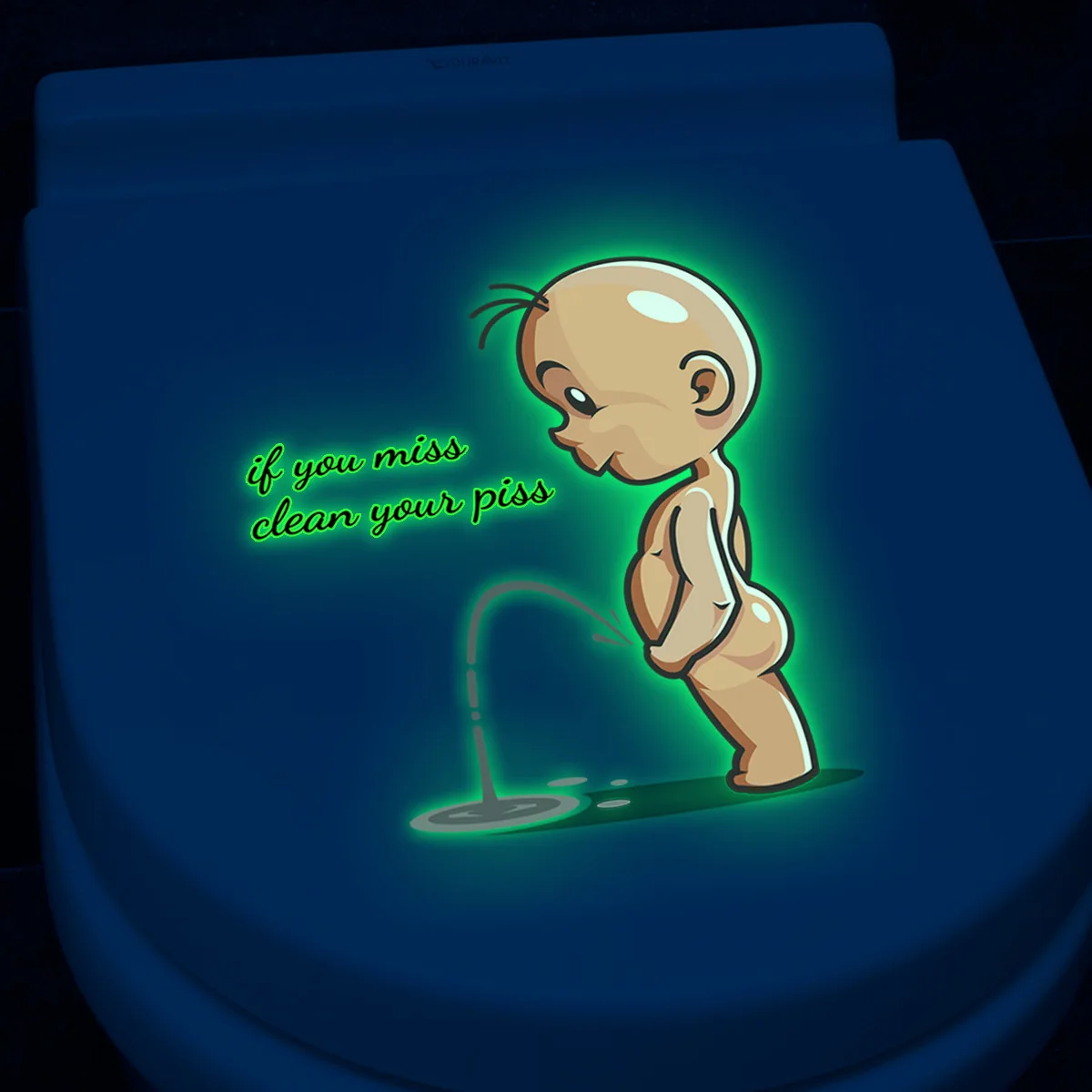 Švyti Tamsoje WC Tualeto Lipdukai Apdailos vaiko Kambarys Mielas Juokingas išvalyti Savo Myžti Patarimai