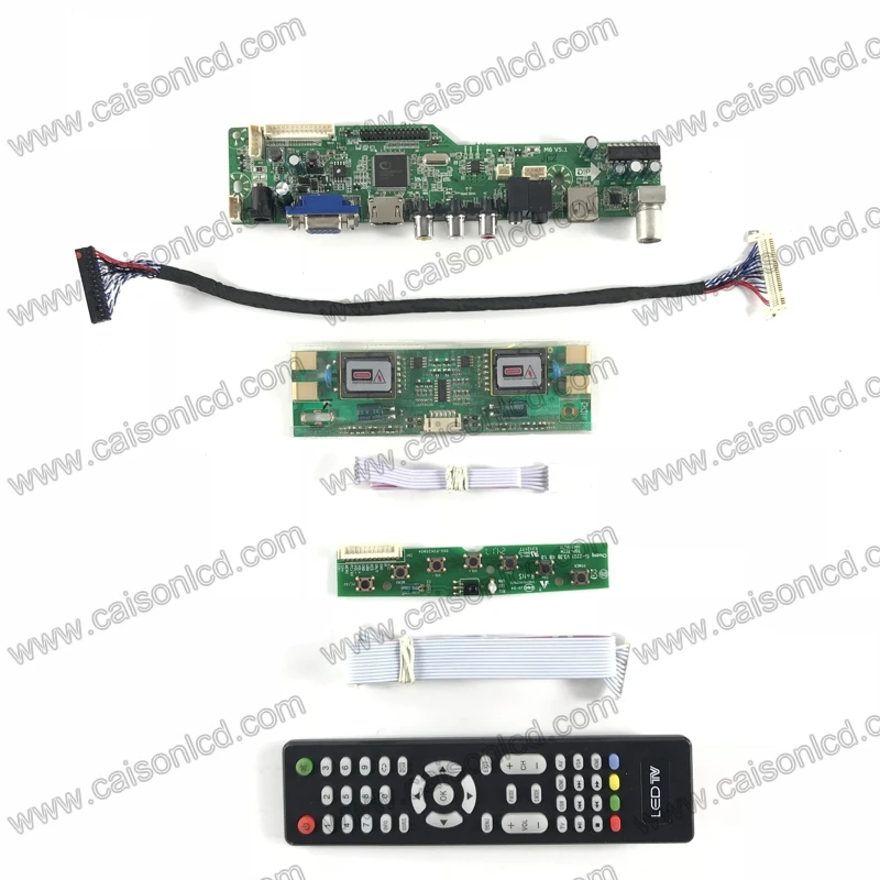 M6-V5.1 LCD TV valdiklio plokštės paramos VGA AUDIO AV USB TV 17 colių 1280 X 1024 4-lempa LM170E03-TLC1 MT170EN01 V. C 