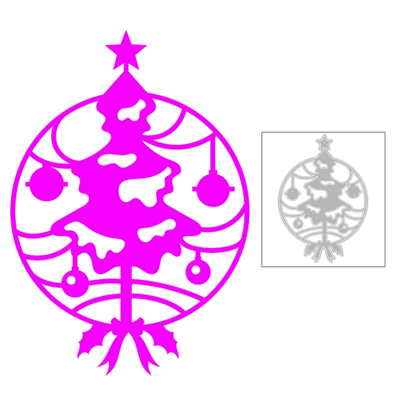 2020 Naujų Linksmų Kalėdų Medžio, Metalo Pjovimo Miršta Žvaigždė Rainelės ir Lankas, Apskritimas, Rėmas Mirti Scrapbooking Amatų Kortelės jokių Ženklų