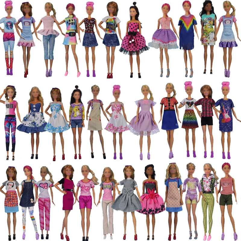 Naujas Lėlės Drabužių Priedai 30 Cm Barbie Lėlės Drabužių Mados Suknelė, Vieną Dviejų dalių Komplektas Mergaitei Lėlės Namas Gimtadienio Dovana Žaislas