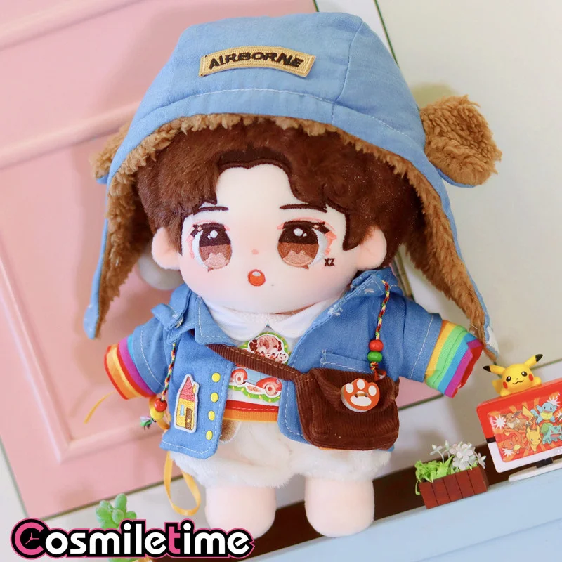 Originalus Star Idol Xiao Zhan Mielas Pliušinis 20cm Lėlės Įdaryti Drabužių Komplektus Cosplay Vaikų Žaislas Mergina Paveikslas Kalėdos Gerbėjų Dovana