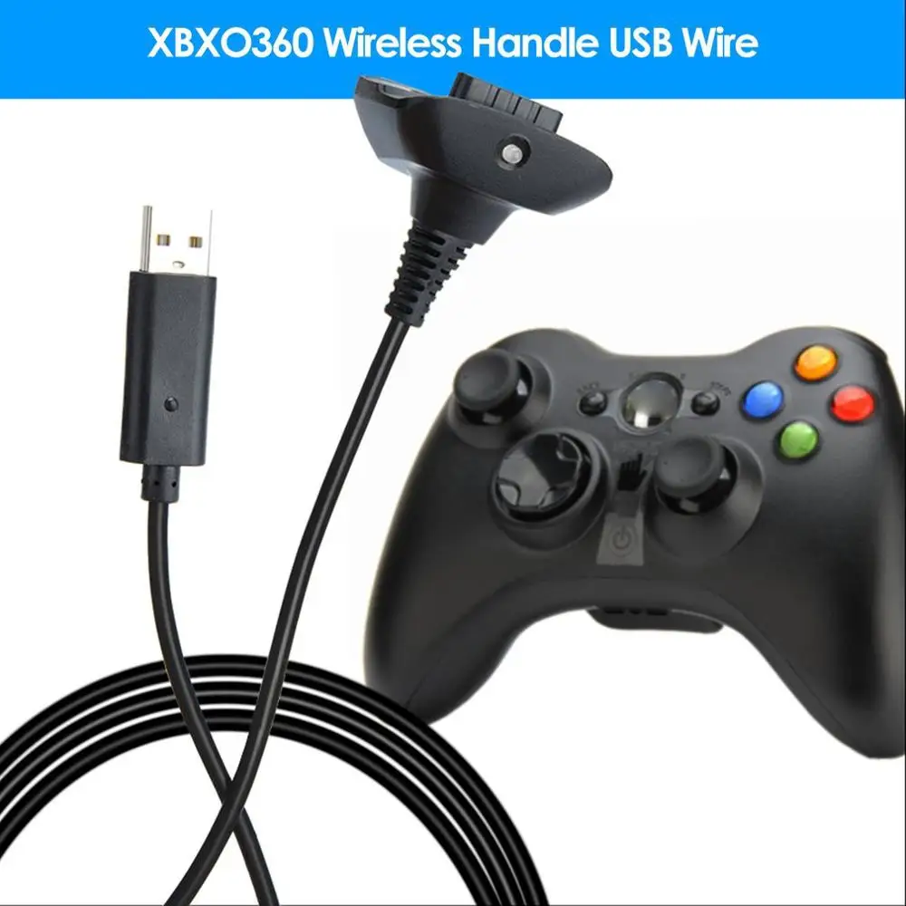 1.5 m USB Kroviklis Skirtas Xbox 360 Chargering Kabelis Laido Belaidžio Žaidimų Valdiklis Žaisti Naują Žaidimą Priedų