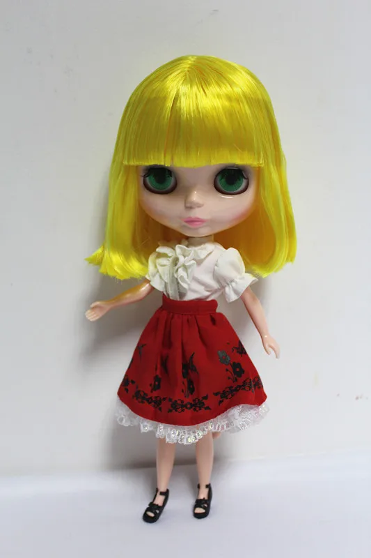 Nemokamas Pristatymas didelis nuolaida RUB-54DIY Nuogas Blyth lėlės gimtadienio dovana girl 4 spalva didelėmis akimis, lėlės su gražių Plaukų mielas žaislas