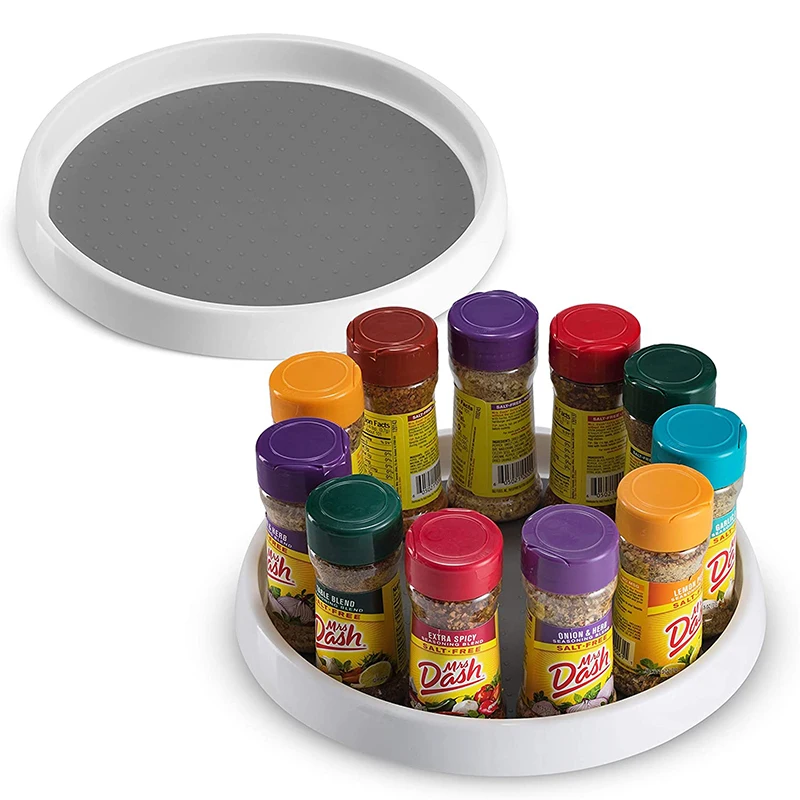360 Sukimosi Ne Slysti Spice Rack Sandėliukas Kabineto Patefonu su Plačios Bazės Laikymo Dėžę Sukasi Organizatorius Virtuvės Pagardas