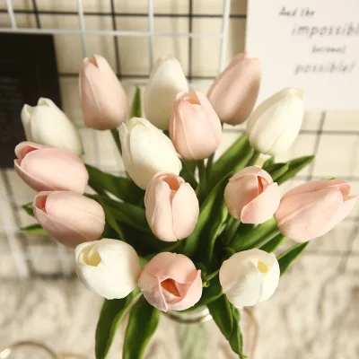 Mini Tulpių Puokštė Elegantiška, Patraukli, Modeliavimo Gėlę Namų Biuro Apdailos MW08081