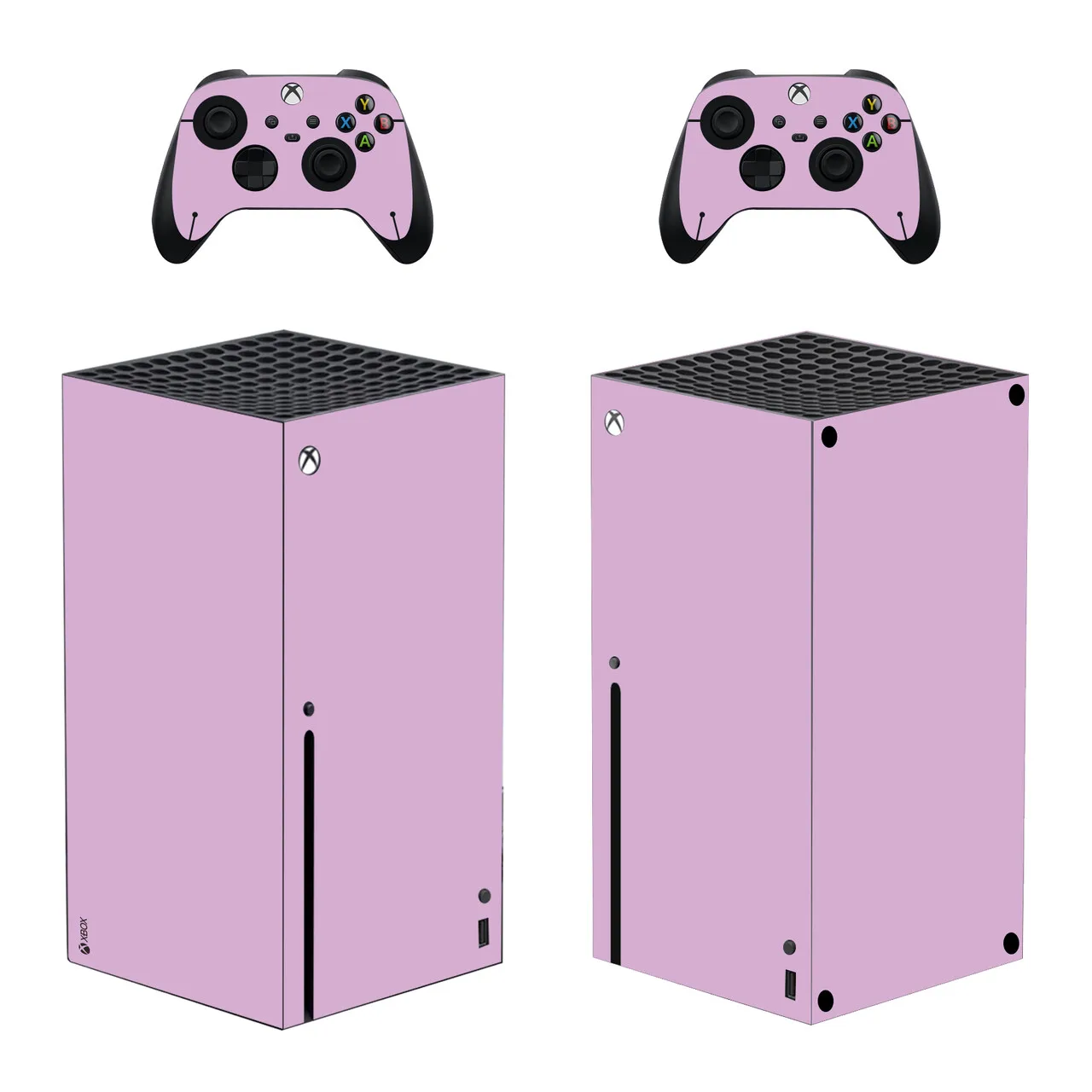 Kietas Violetinės Stiliaus Xbox Serijos X Odos Lipdukas, skirtas Konsolės Ir 2 Kontroleriai Vinilo Decal Apsaugines Odos Stilius 1