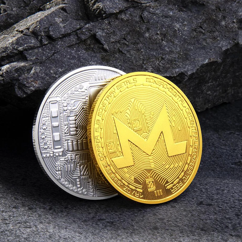 Monero Progines Monetas, Monetų Kolekciją Bitcoin Virtualių Meno Auksas, Sidabras Suvenyrai, Namų Puošybai Amatų Darbalaukio Papuošalai
