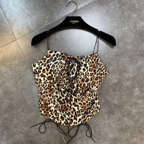 Seksualus Leopard Suknelė Moterims 2021 M. Vasarą Elastinga Raišteliu Slim Fit Gatvės Suspender Dirželis Suknelės Vestidos Femme