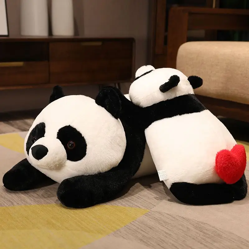 Didelis Modeliavimas Gyvūnų Minkštos Širdies Panda Pliušinis Žaislas Pagalvę, Mat Gimtadienio, Kalėdų Kūdikių Dovanos Metu Įdaryti Žaislai Vaikams