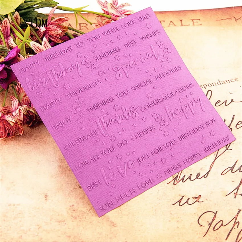 KARŠTO plastiko laikrodis laiško šabloną amatų kortelės popieriaus kortelės albumo vestuvių dekoravimas įrašą Įspaudas katalogai