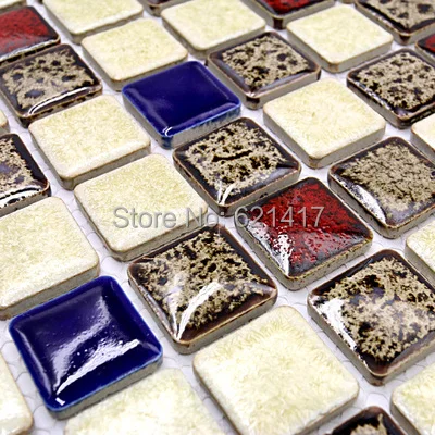 Poliruoti porceliano plytelės, mozaika virtuvės backsplashl plytelių HMCM1009K vonios keramikos specialių spalvų sienų apdailos plytelės