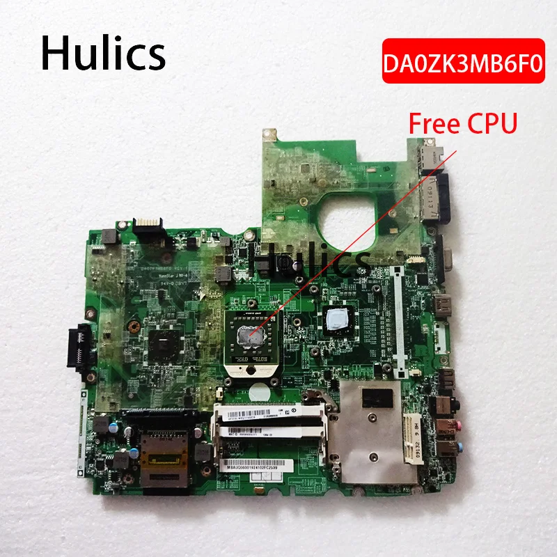 Hulics Naudojamas MBAUQ06001 MB.AUQ06.001 Mainboard DA0ZK3MB6F0 Nešiojamojo kompiuterio Plokštę Acer Aspire 6530 6530G DDR2 Pagrindinė plokštė