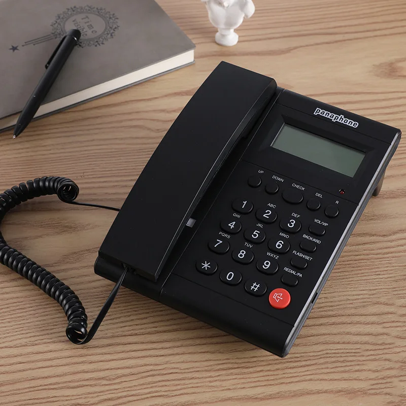 Corded Telefonas su Skambintojo ID Analoginis Laidiniu Telefonu Namų, Biuro, Viešbučio Laidinio Vieną Liniją įmonės Telefono Rinkinys