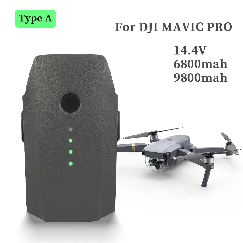 100% brand new for DJI Mavic Pro Baterija Max 27 min Skrydžių Metu 9800mAh Už Mavic Pro Drone Protingas Skrydžio Baterijos