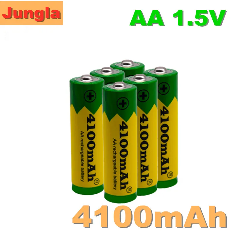 100% Brand AA įkraunamos baterijos 4100mah 1,5 V Naujus Šarminis Įkrovimo batery led šviesos žaislas mp3
