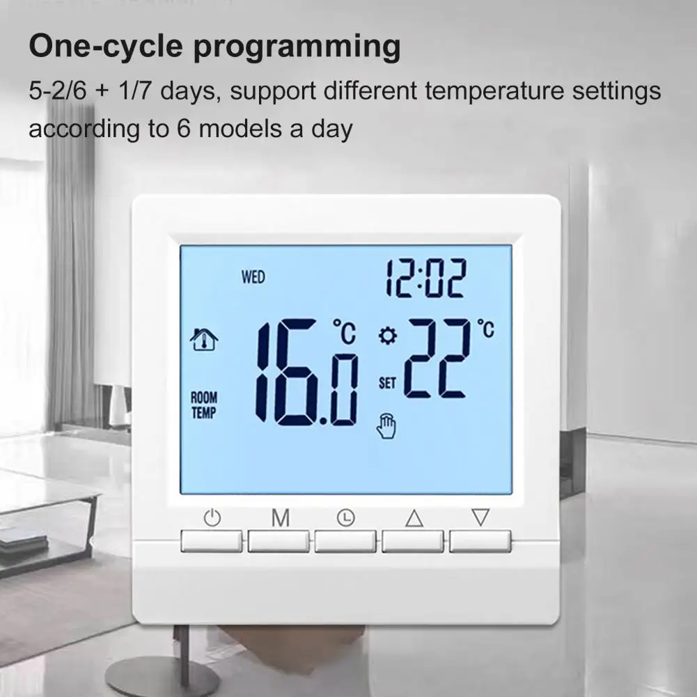 Namų ūkio Termostatas Smart su Backlight LCD Didelis Ekranas, Sienos Kambaryje Šildymo Temperatūros Reguliatorius Namų ūkio Produktai
