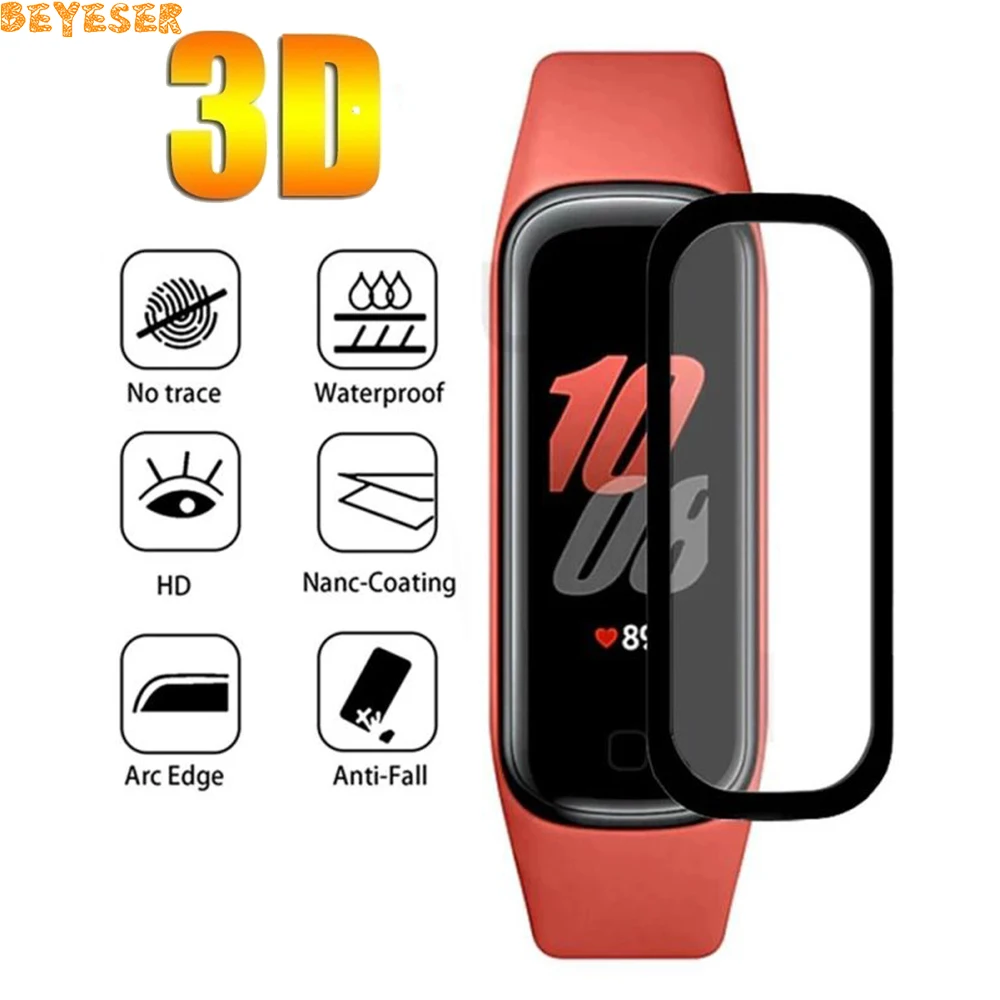 3D Išlenkti Composite Apsauginės Plėvelės Samsung Galaxy Fit2 Smartwatch Juosta Pilnas draudimas Apsaugos Nulio Įrodymus, Screen Protector