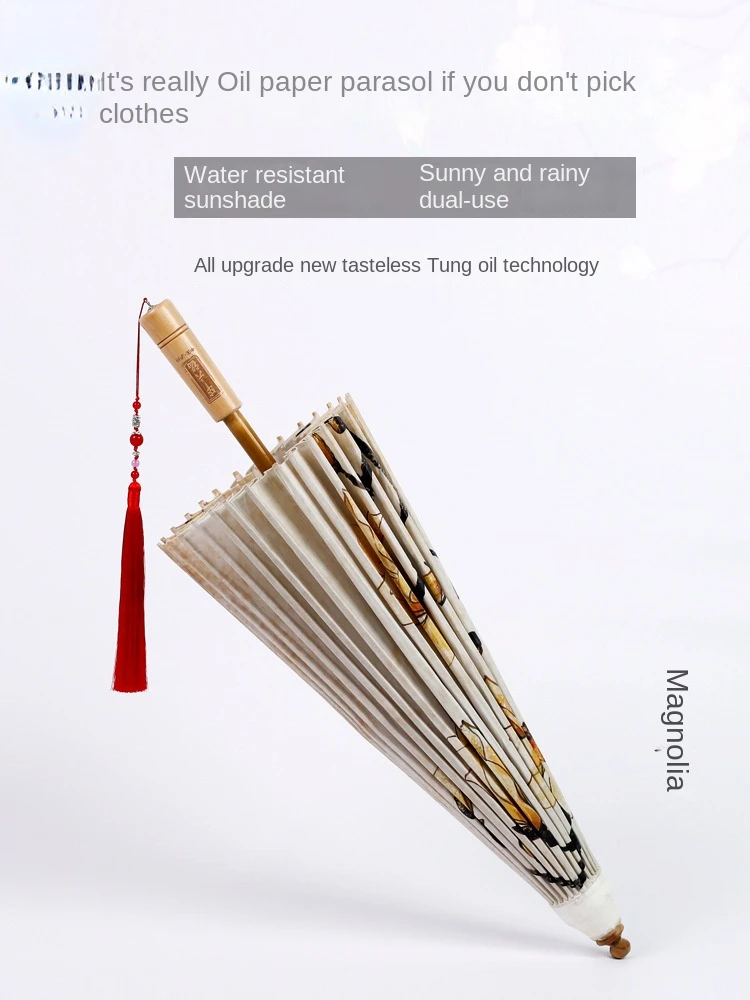 Rankų darbo senovinių tradicinių lietaus įrodymas ir apsauginis aliejus nuo saulės popieriaus skėčiai antikvariniai skėčiai vyrams ir moterims