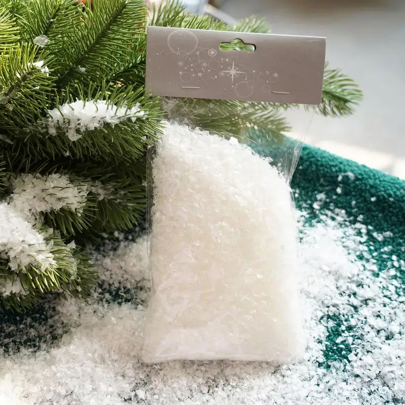 50g Kalėdinė Dekoracija Dirbtinis Plastiko Sauso Sniego Milteliai Kalėdų Dovana, Namų Šaliai 