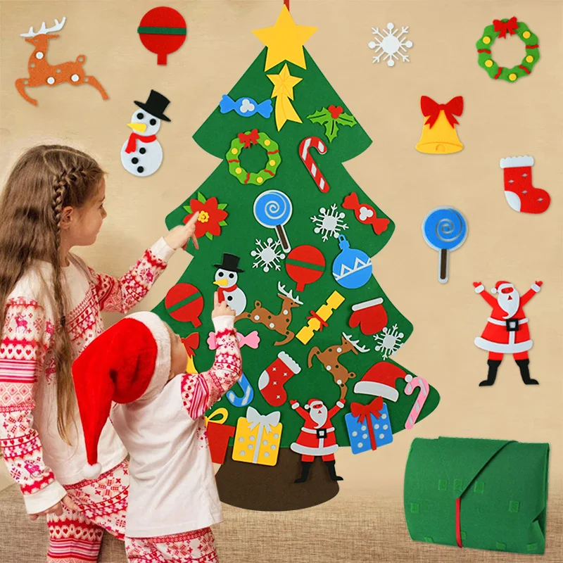 Vaikai PASIDARYK pats Jaučiau, Kalėdų Eglutės papuošalai Kalėdų 2022 Naujųjų Metų Dovanos Kalėdų Kabantys Papuošalai Kalėdų Senelis Kalėdų Medžio Namų