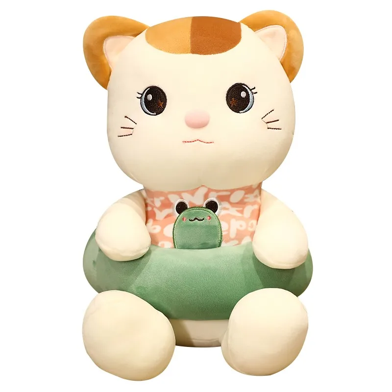 Naujas Huggable Gyvūnų Kawaii Katės Pliušinis Žaislas, Minkšti Animacinių Filmų Įdaryti Katė Lėlės Kūdikio Pagalvė Kūrybos Kalėdų Dovana