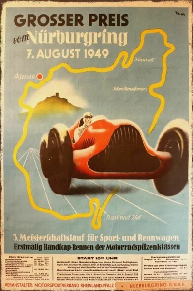 Nurburgring Skelbimą Retro Vintage Stiliaus Metalo Ženklas, Vyras Urvas, Garažas, Racing