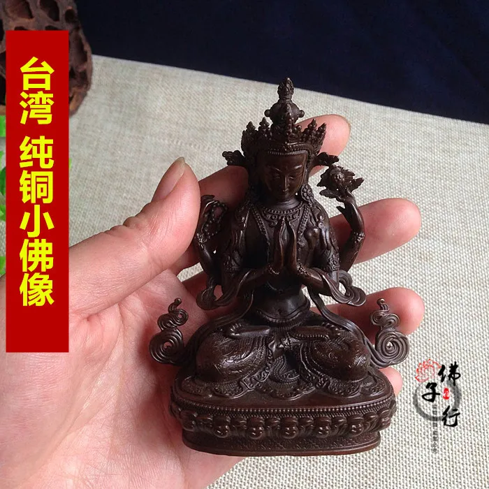 Taivano antikvariniai vario Tantros atlikti mažus Budos 