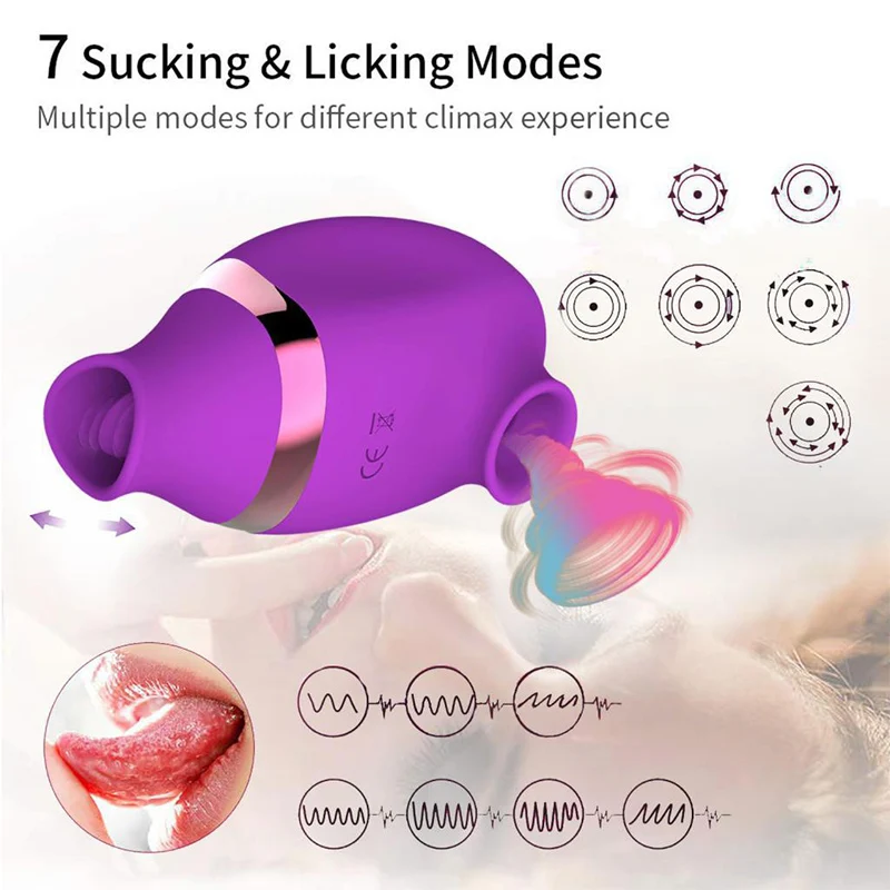 7-dažnio mini Čiulpti vibratorius kalba lyžis Klitorio Flirtuoti kiaušinių moterų masturbacija ir moteriškos lyties suaugusių žaislai clit sucker