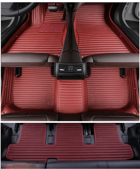 Geros kokybės kilimėliai! Custom specialių automobilių grindų kilimėliai Nissan Patrol Y62 7 sėdimos vietos 2019-2011 vandeniui kilimėliai kilimai Patrulių 2017