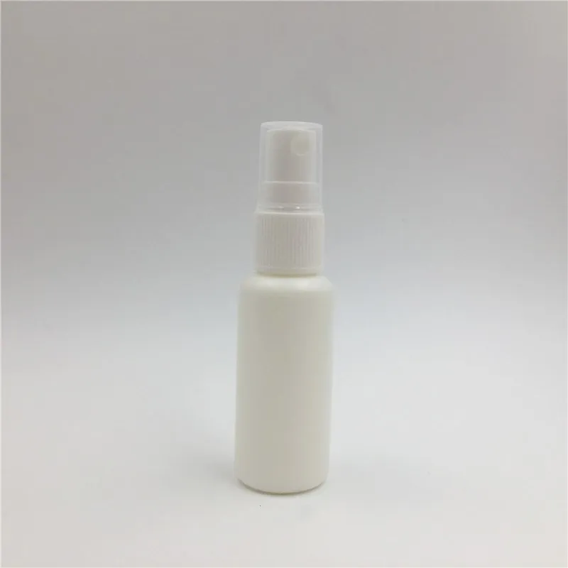 100vnt Plastiko HDPE purškimo butelis, 30ml balto purškimo buteliai kvepalų, kosmetikos purškimo buteliai, 30ml balto smulkaus purškimo butelis tuščias
