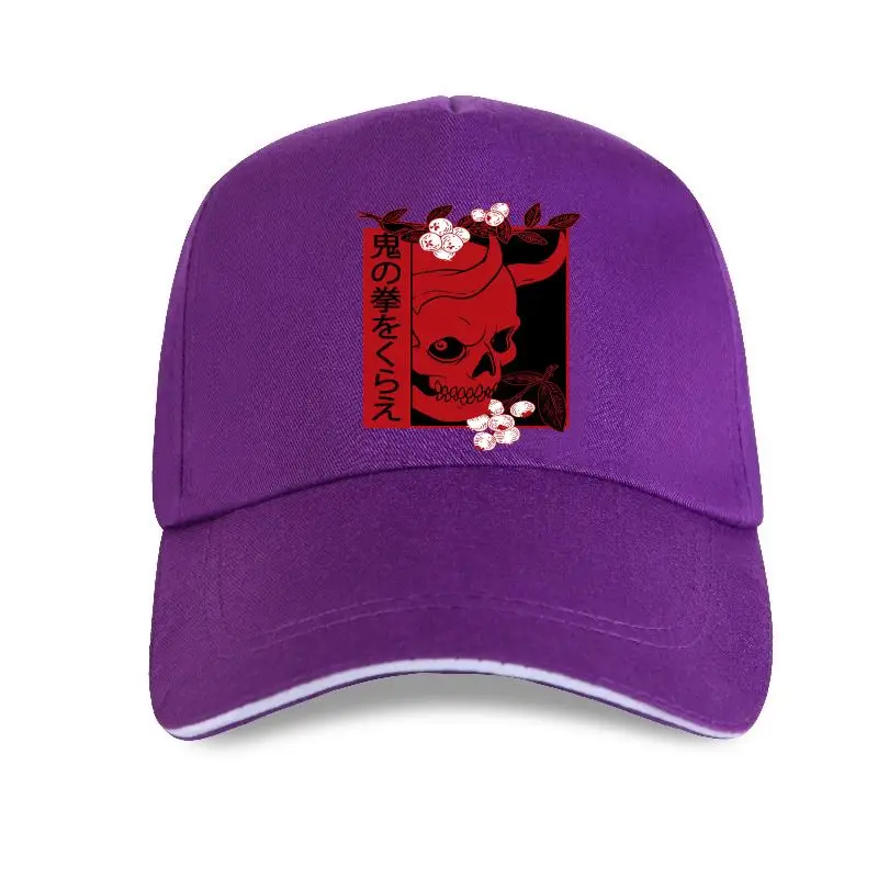 naujoji bžūp skrybėlę Japonijos Demonas Meno Veido Kaukolės Velnias Oni Harajuku Estetinės Beisbolo kepuraitę Vasaros Vyrų Medvilnės Hip-Hop Harajuku Streetwe