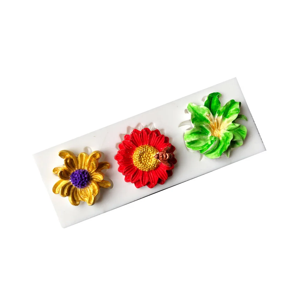 3D gėlių silikono formos 
