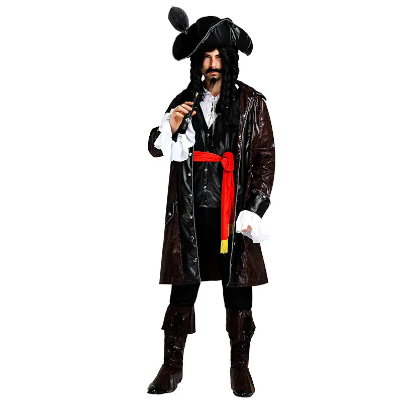 Prabangus Piratų Kostiumų Imitacija Helovinas Šalis Cosplay Piratų Drabužius Fancy Dress Up Deluxe Piratų Kostiumai