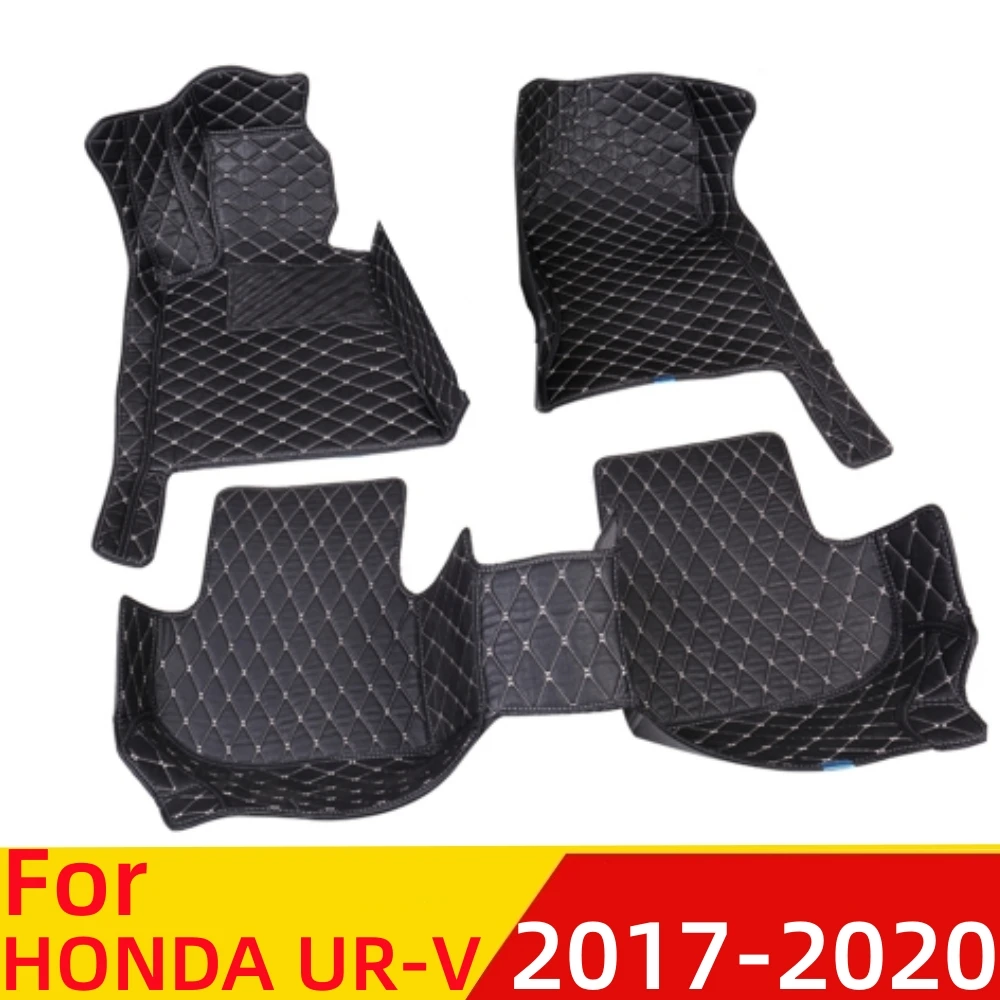 Automobilių Kilimėliai HONDA URV UR-V 2017-2020 Vandeniui XPE Odos Custom Fit Priekinis & Galiniai FloorLiner Padengti Auto Dalys, kiliminė danga