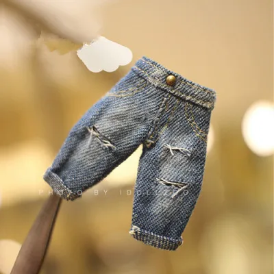 OB11 lėlės drabužiai Molly dydis Jazminų lėlės drabužiai šortai Harajuku stilius garbanotas krašto džinsai lėlės priedai
