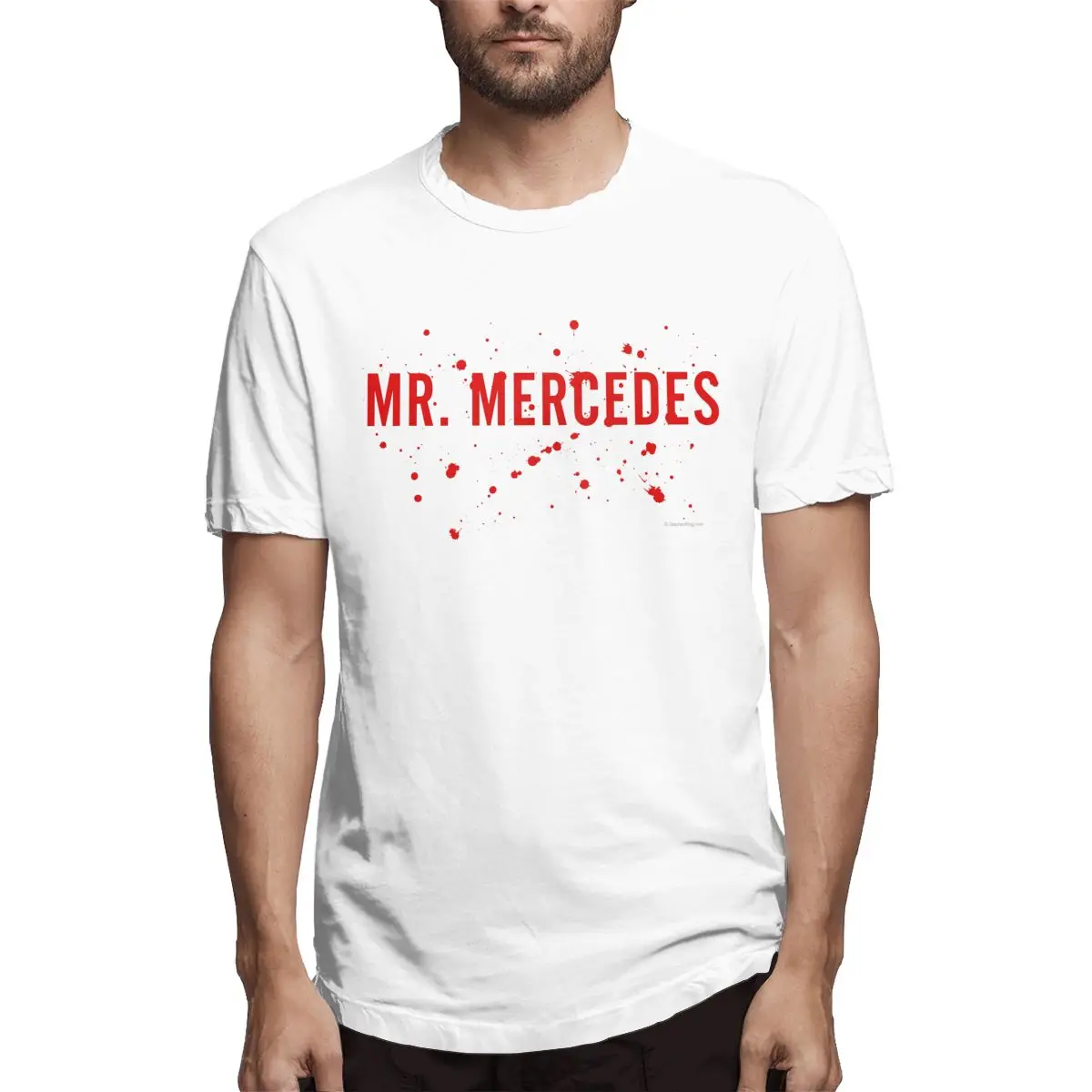 Ponas Mercedes Logotipo Grafinis Tee vyriški trumpomis Rankovėmis T-shirt Juokinga Viršūnės