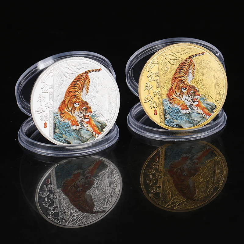 2022 Naujųjų Metų Aukso Monetos Dvylika Zodiako Tigras Progines Monetas Dekoratyvinis