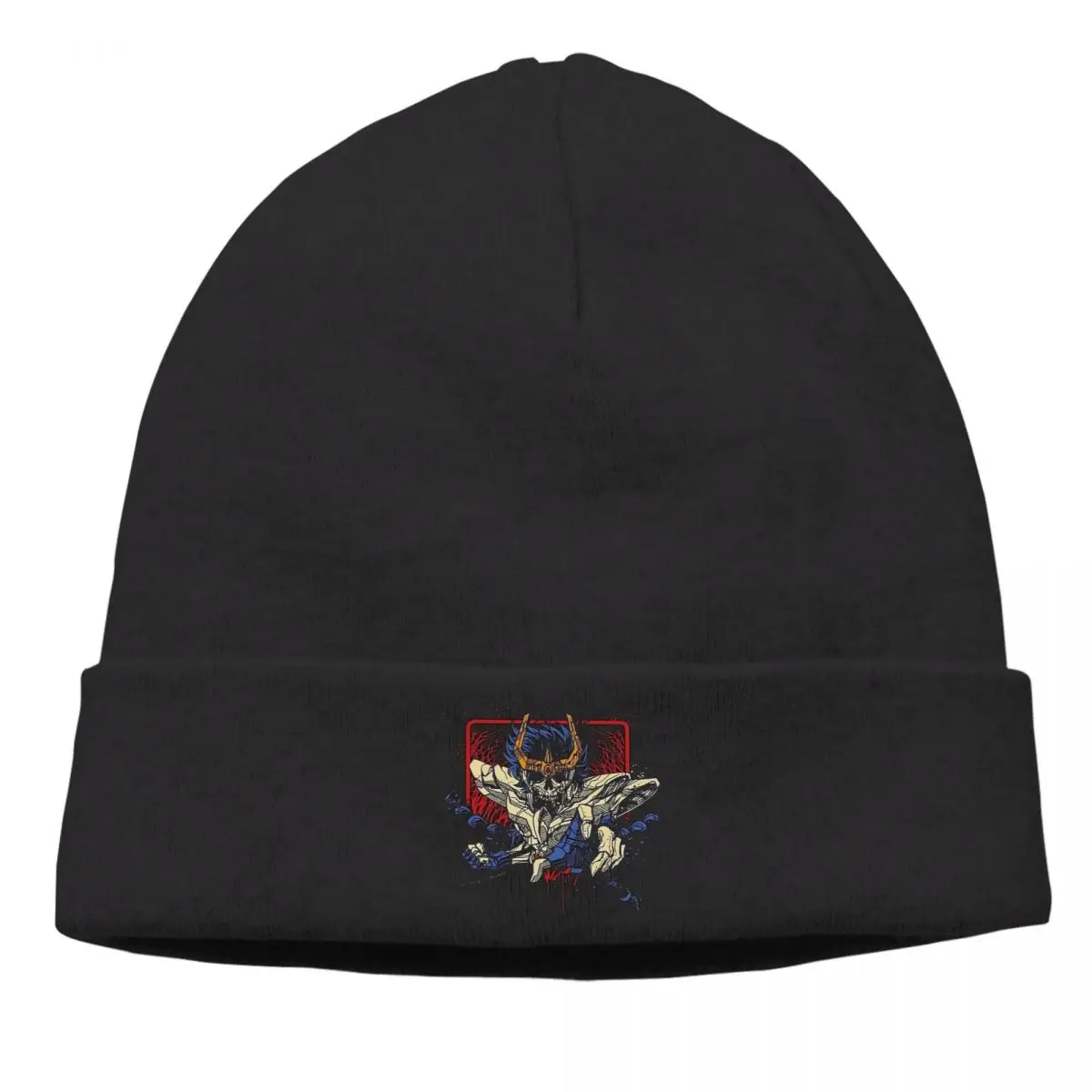 Skullies Variklio Dangčio Saint Seiya Dviračių Megzti Skrybėlę Ikki Žiemą Šiltas Hip-Hop Beanies Kepurės