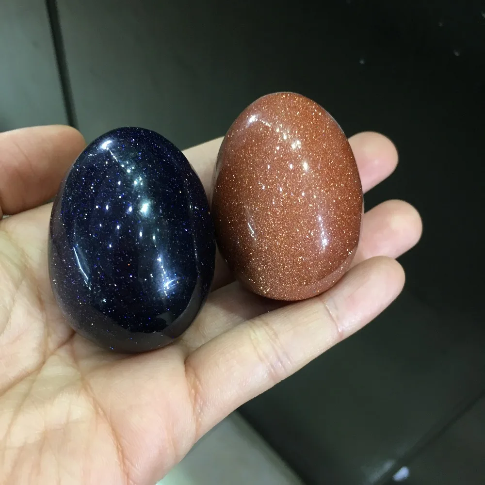 1pcs r. goldstone ' o raudona&mėlyna goldstonel yoni kiaušinių reiki gydymo akmuo kristalas yoni kiaušinių didmeninės kainos