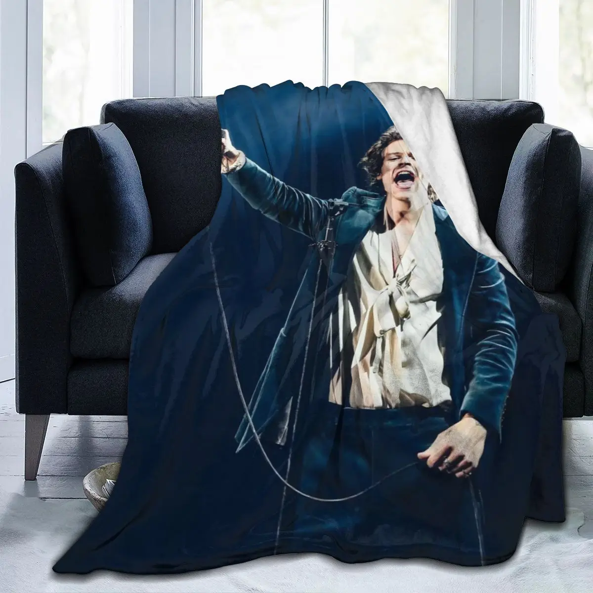 Britų dainininkė minkštas pledas flanelė vaikų Lapas kūdikio krepšys, sofa-miegamasis apdailos suaugusiųjų namų tekstilė