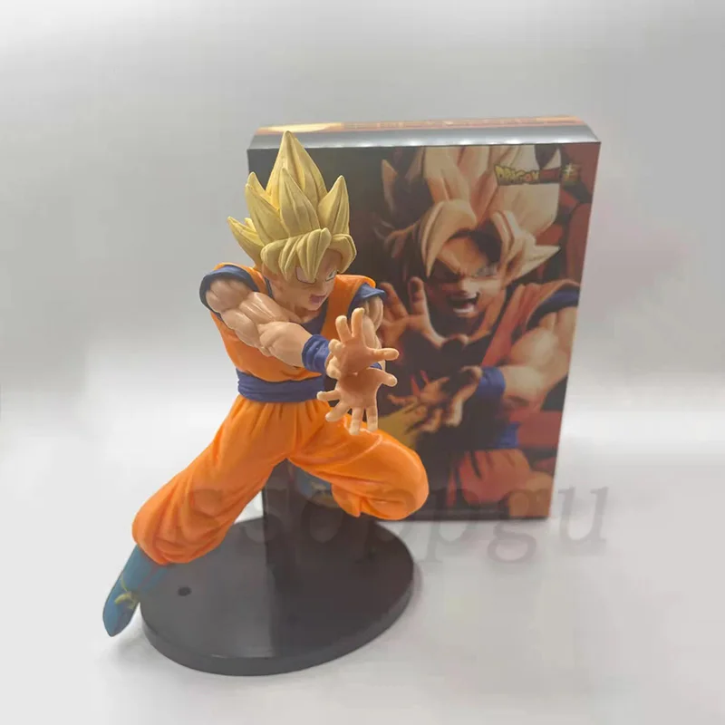 Japonų Anime Dragon Ball Sūnus Gokas Pav Saiyan Kakarotto PVC Veiksmų Skaičius, Surinkimo Darbalaukio Statula Modelis Žaislai, Lėlės Dovanos